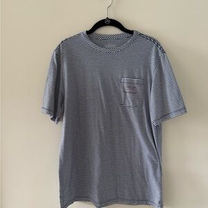 Vineyard Vines Navy and White Striped Tee